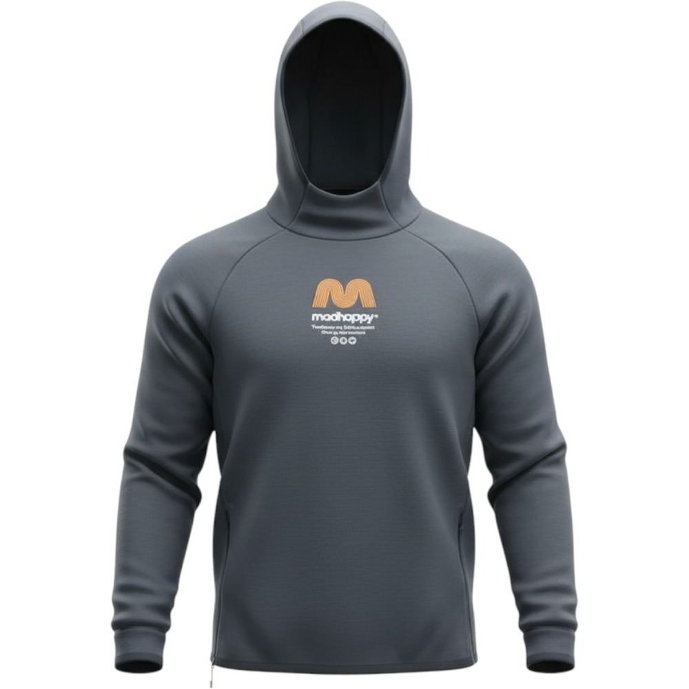 Lululemon x Madhappy Mens Hoodie Charcoal Grey Peace Graphic LM3DR3S Size M